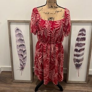 Banana Republic leaf print dress